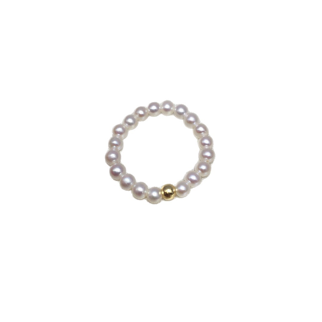Custom Dainty Pearl Ring